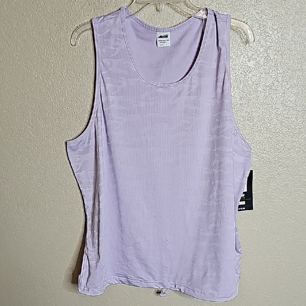 NWT Avia Purple Muscle Tee with Scoop Neck and Sleeveless Style XXXL‎